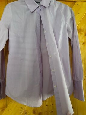 Calvin Klein Lilac Stretch Poplin Button Down Shirt - Size S